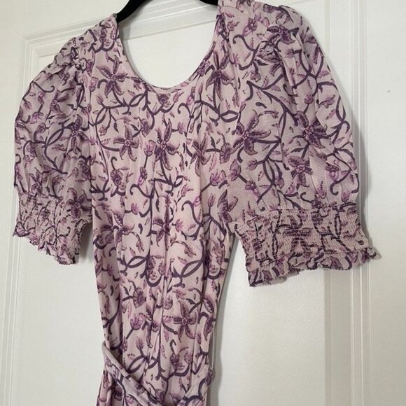 NWT SAYLOR Ryland Dress - Lilac & White Floral Maxi Dress - Size M - Picture 3 of 10